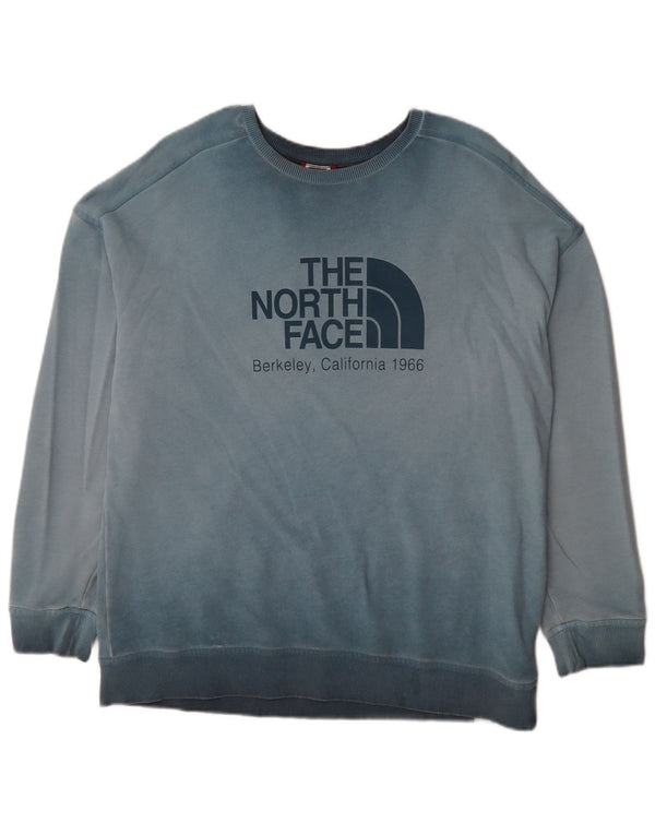 Damska bluza z grafiką The North Face, UK 16, duża, niebieska, bawełniana