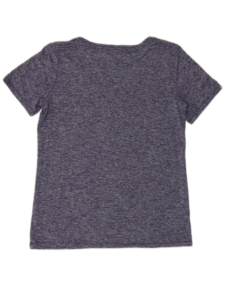 Damska koszulka Nike Dri Fit Top UK 10, mały, granatowy, nakrapiany poliester