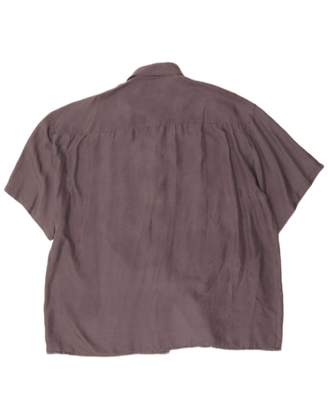 Nowa koszula męska Fast z krótkim rękawem, rozmiar 45/46 2XL, szary jedwab