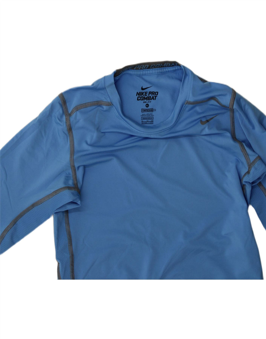 NIKE Boys Dri Fit Top Long Sleeve 13-14 Years XL Blue Polyester Vintage Nike and Second-Hand Nike from Messina Hembry 