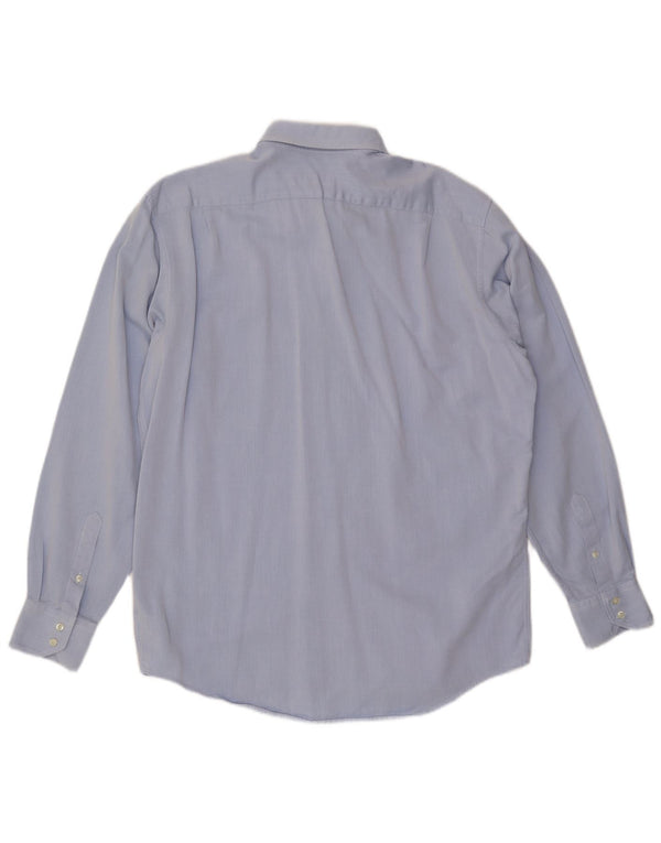 Koszula męska LACOSTE o regularnym kroju, rozmiar 43, duża, niebieska, bawełniana