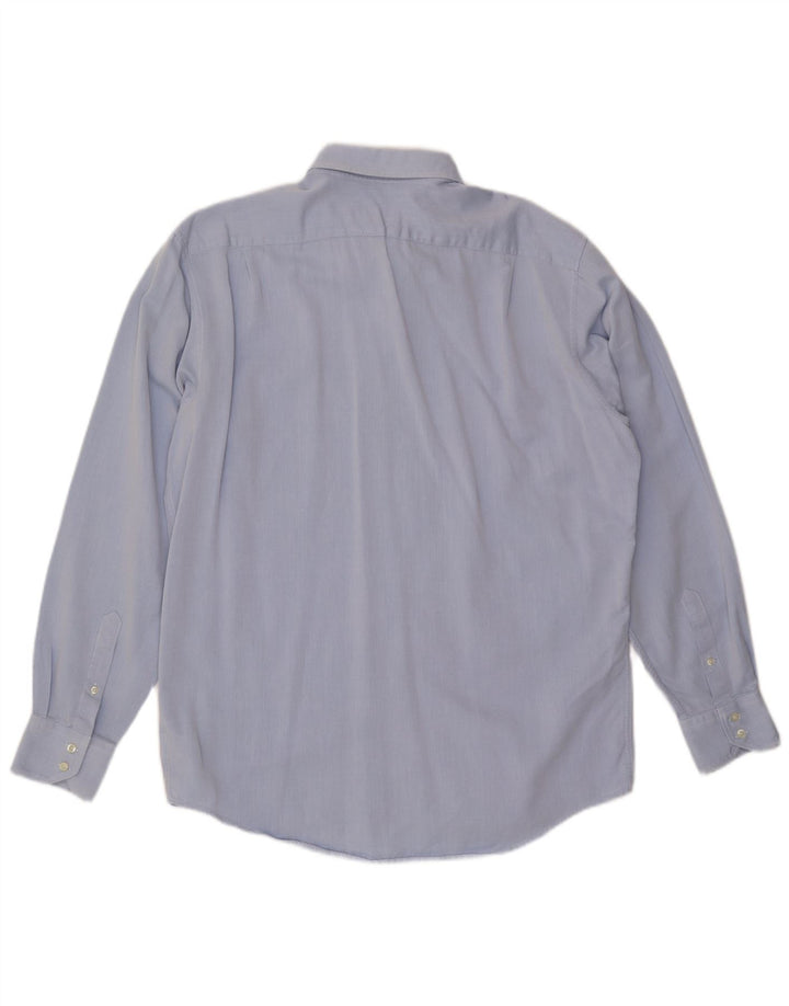 Koszula męska LACOSTE o regularnym kroju, rozmiar 43, duża, niebieska, bawełniana