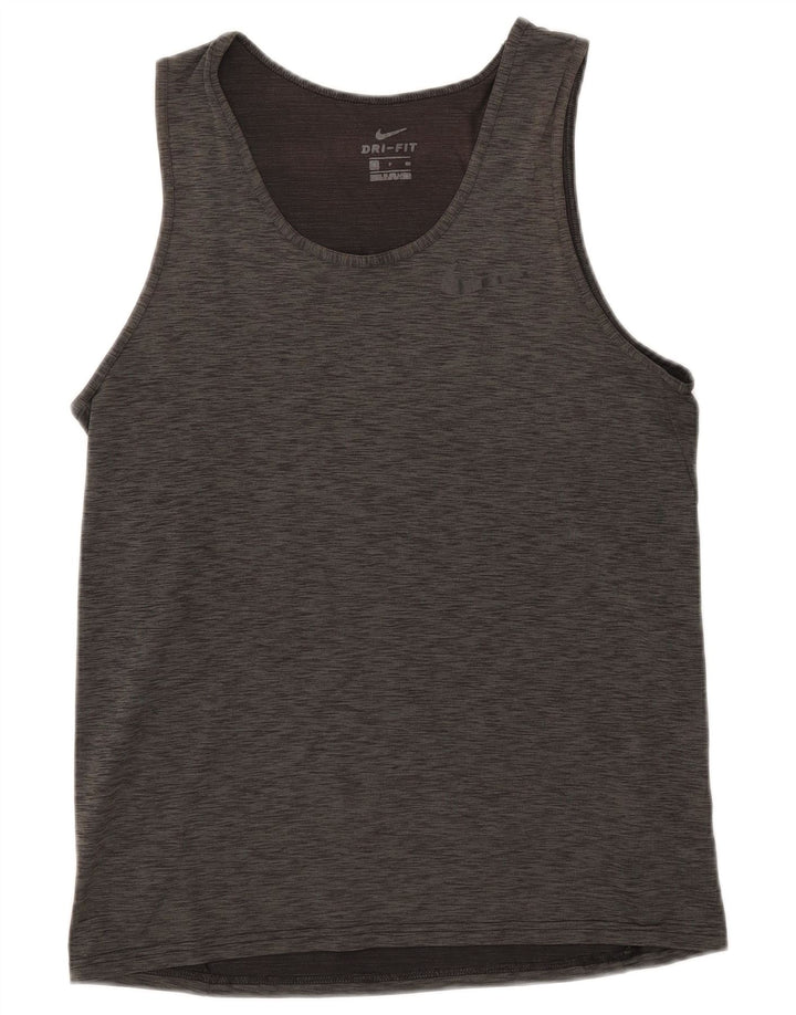 Męska kamizelka NIKE Dri Fit, mała, poliestrowa w kolorze khaki