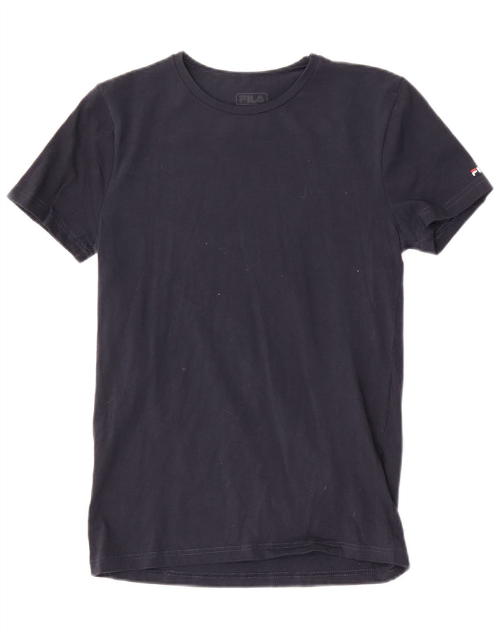 T-shirt męski Fila Top, mały, granatowy, bawełniany