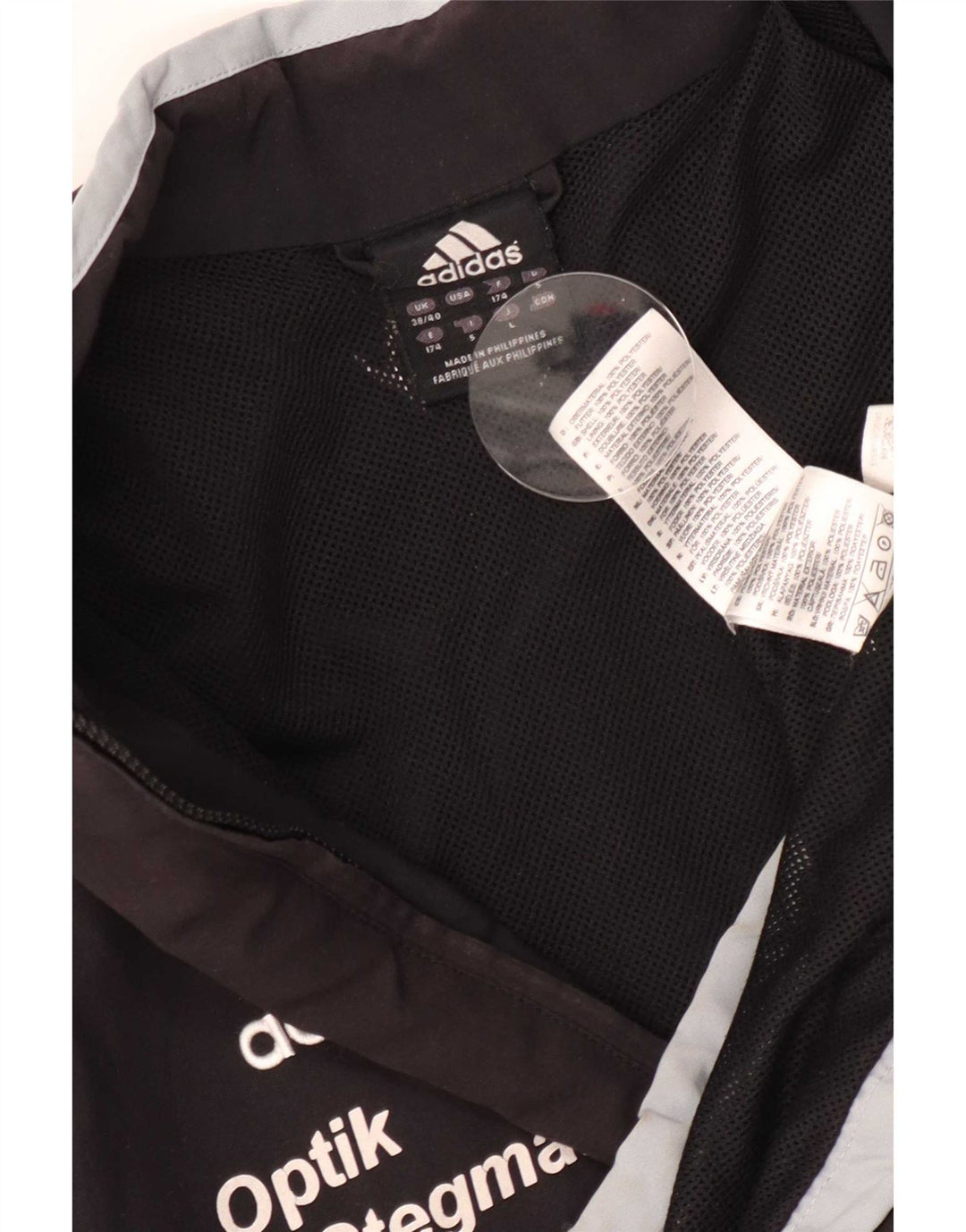 Męska kurtka dresowa Adidas Graphic UK 38/40 w kolorze średniej czarnej