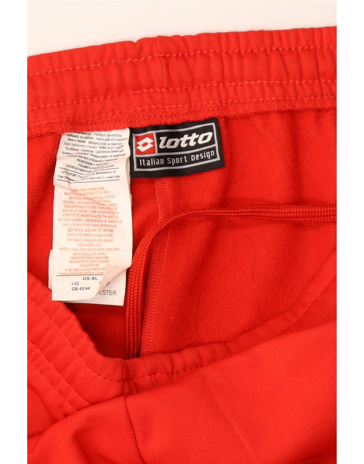 LOTTO Mens Tracksuit Trousers Joggers XL  Red Polyester Vintage Lotto and Second-Hand Lotto from Messina Hembry 