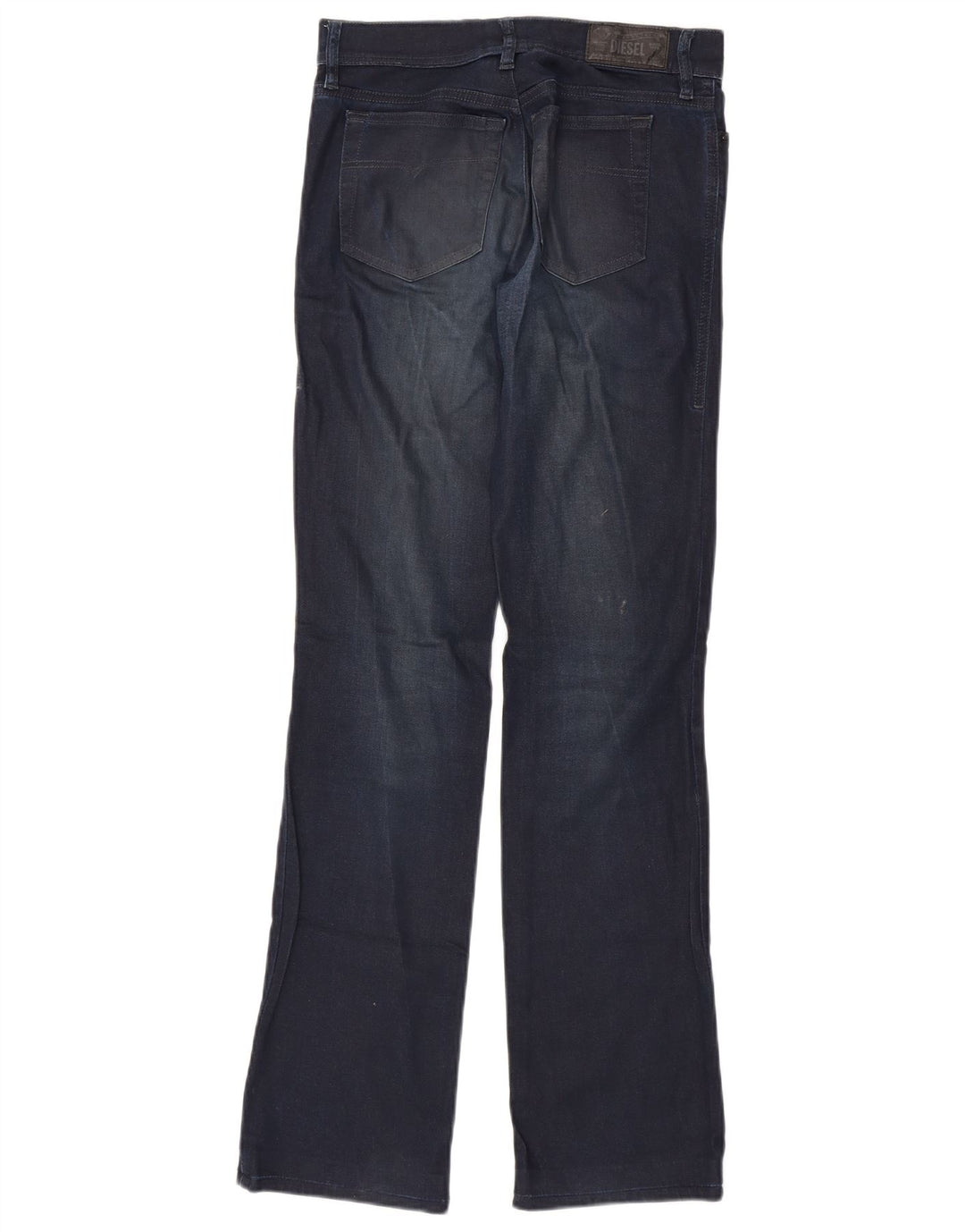 DIESEL Damskie jeansy Slim Bootcut o regularnym kroju W26 L32 Granatowa bawełna