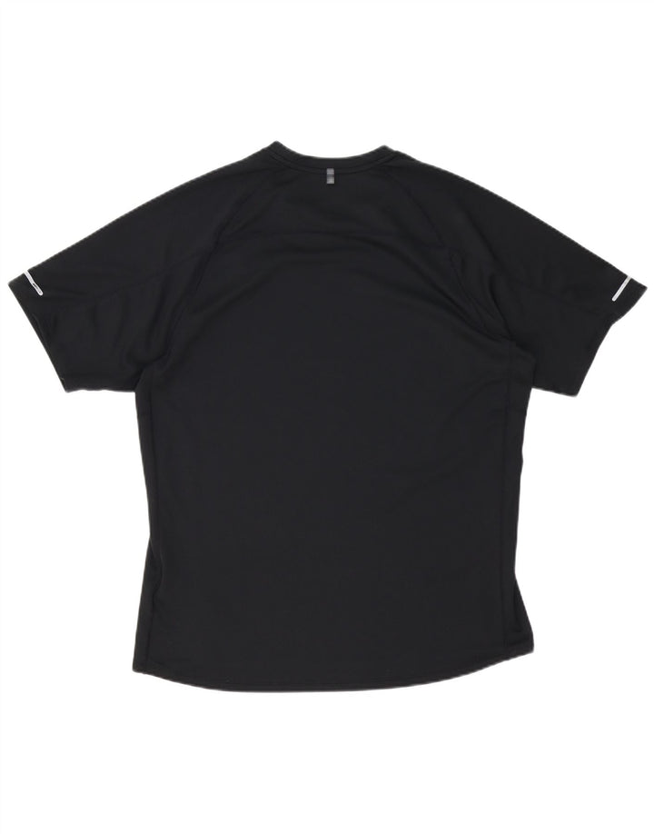 Męski T-shirt NIKE Dri Fit, duży, czarny, poliester