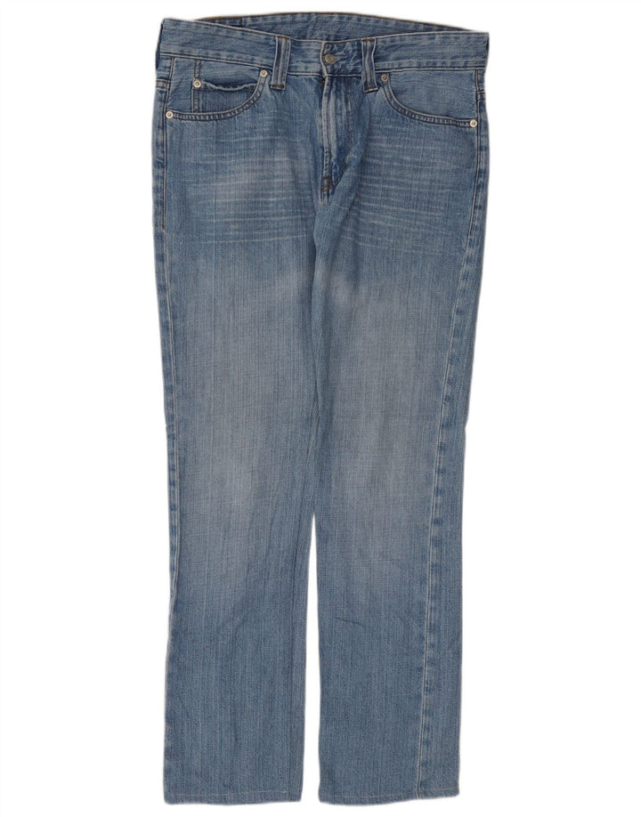 Męskie jeansy Levi's 506 Straight W33 L30 Niebieskie bawełniane