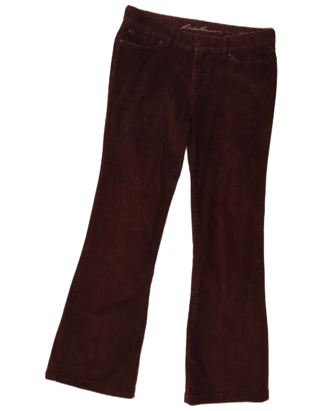 Damskie sztruksowe spodnie Eddie Bauer Bootcut US 4 Small W30 L30 Brązowe