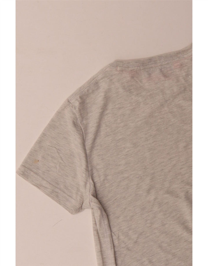 Męski T-shirt Superdry z grafiką, duży, szary, bawełniany w cętki