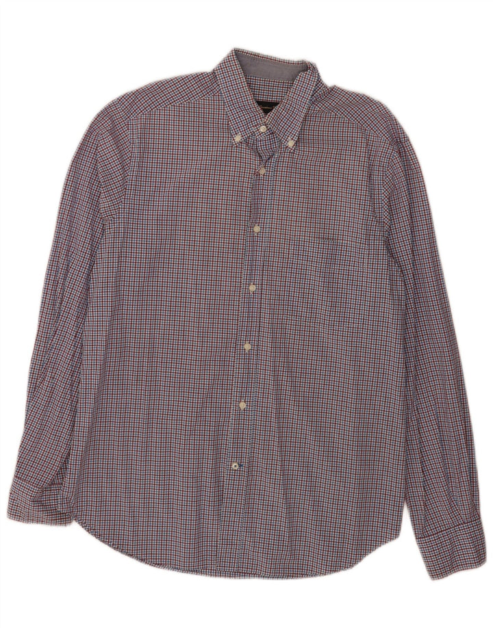 Koszula męska Massimo Dutti w dużą niebieską kratkę