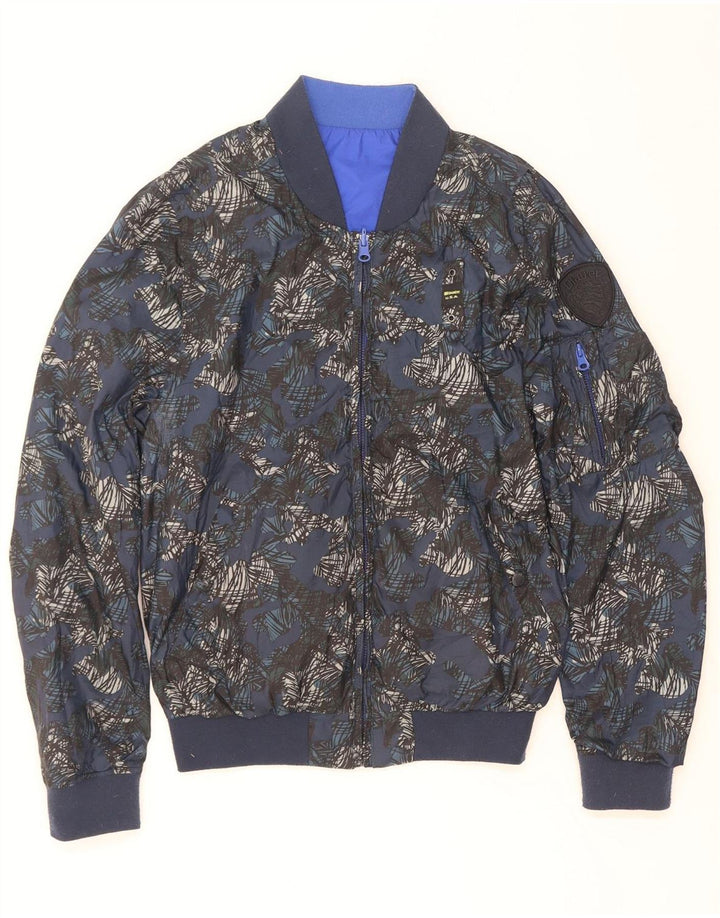 Męska dwustronna kurtka bomber Blauer UK 36 Small Blue Polyester