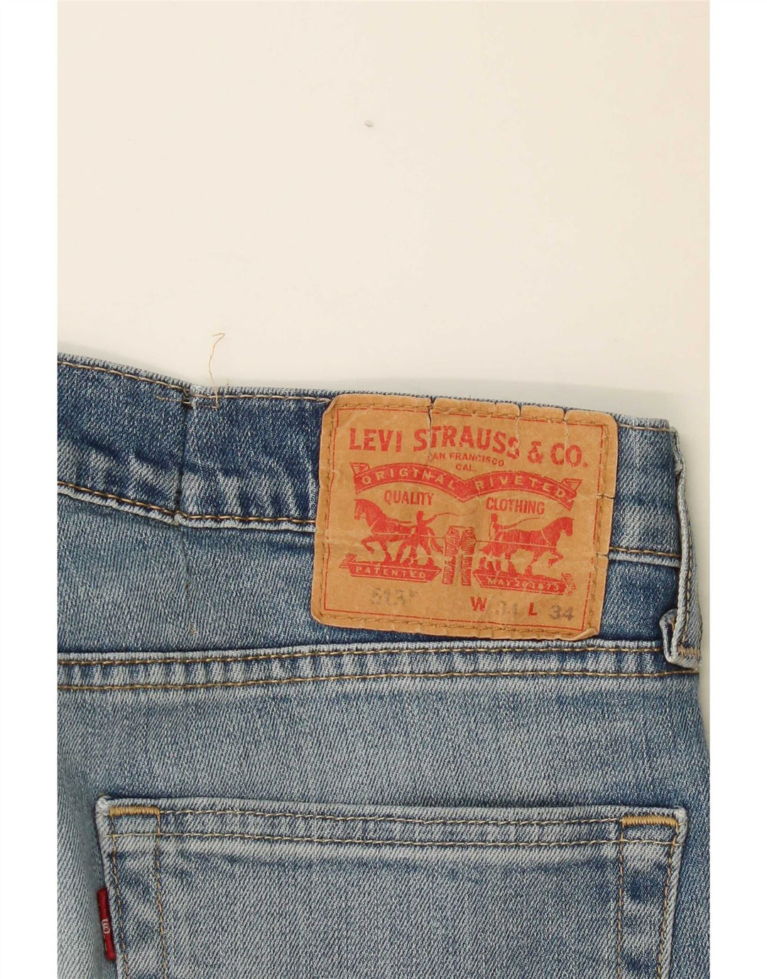 Męskie jeansy Levi's 513 Slim Straight W34 L30 Niebieskie