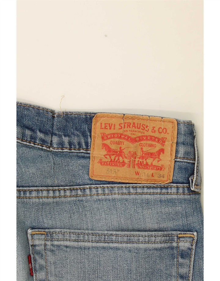 Męskie jeansy Levi's 513 Slim Straight W34 L30 Niebieskie