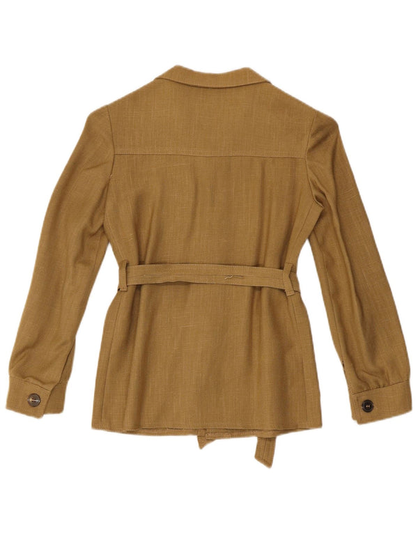 Damska koszula wierzchnia w stylu vintage IT 34 2XS Khaki wiskoza