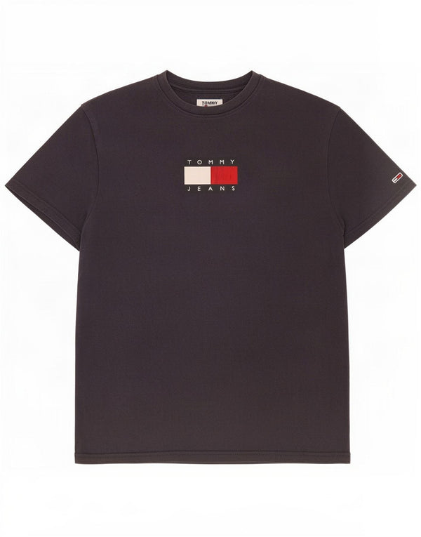 T-shirt męski Tommy Hilfiger Top, średni, granatowy, bawełniany