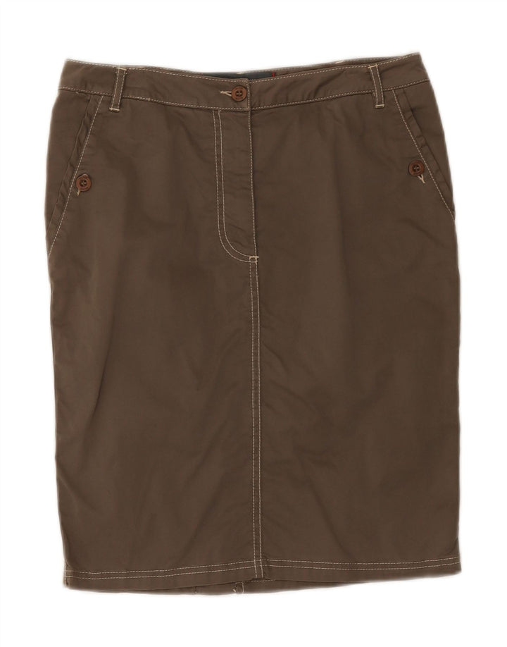 SLAM Womens Straight Skirt Small W30  Grey Cotton Vintage Slam and Second-Hand Slam from Messina Hembry 