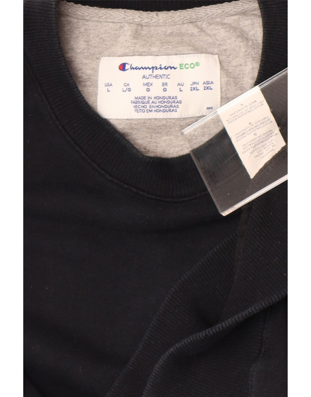 Bluza męska Champion, duża, czarna, bawełniana