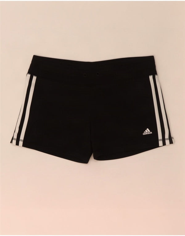 Damskie spodenki sportowe Adidas Climalite UK 8/10, małe, czarne, poliestrowe