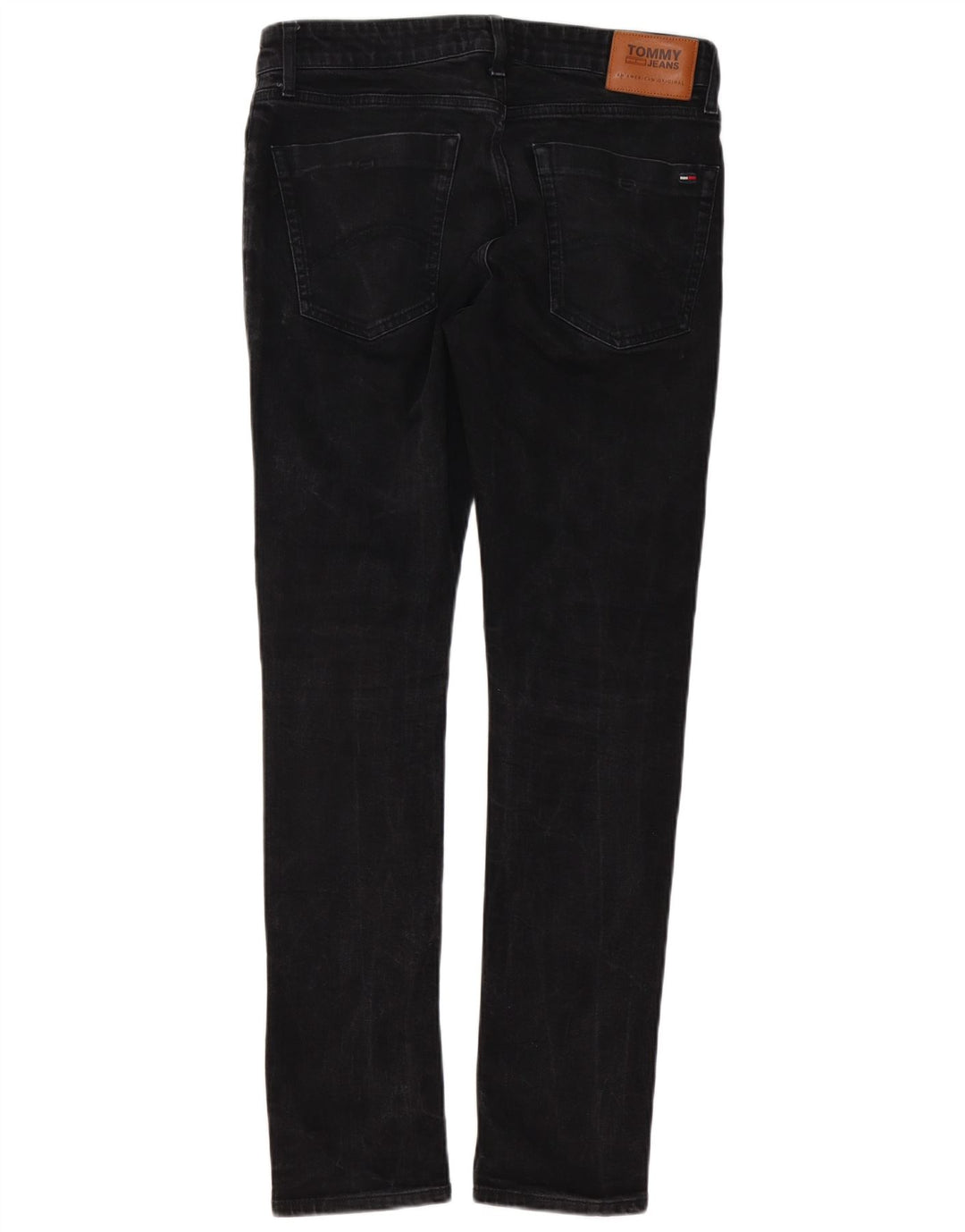 Męskie jeansy slim fit Tommy Hilfiger W33 L32 Czarne bawełniane