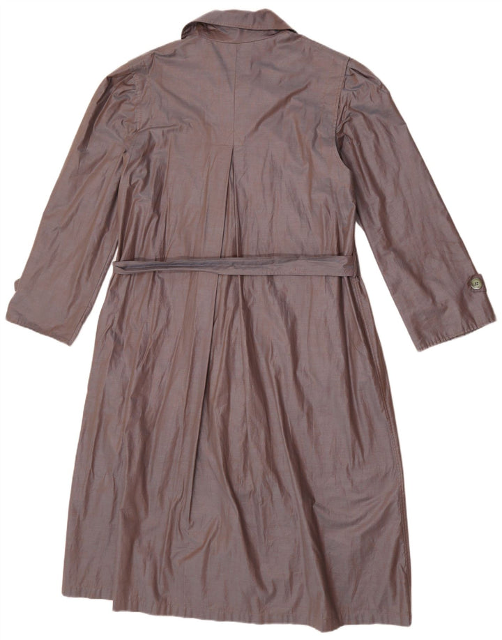 Płaszcz damski w stylu vintage IT 46, duży, brązowy, bawełniany