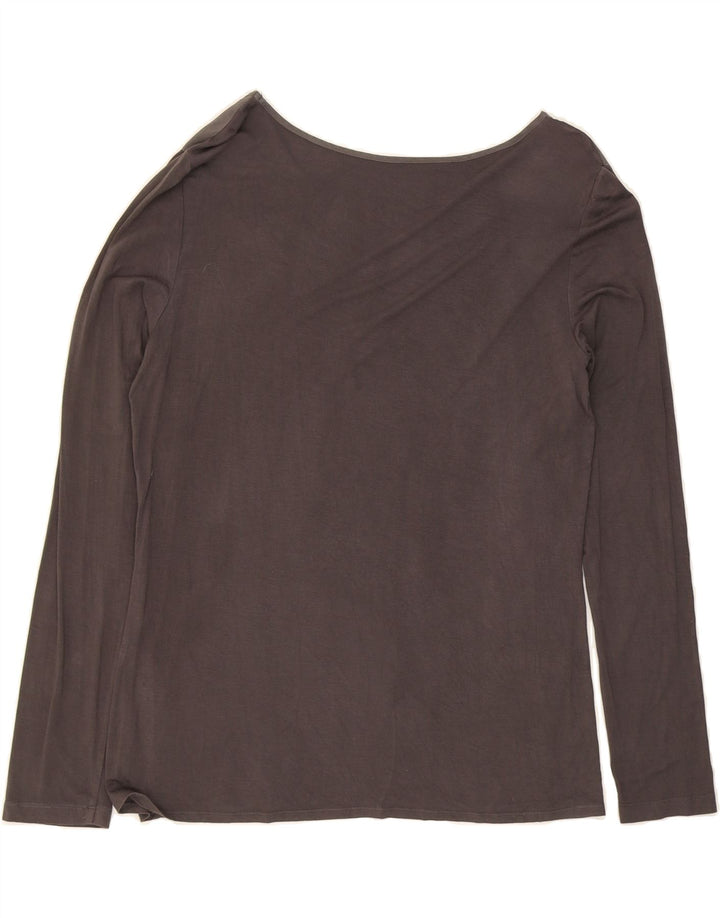 WOOLRICH Womens Top Long Sleeve UK 14 Large Grey Colourblock Vintage Woolrich and Second-Hand Woolrich from Messina Hembry 