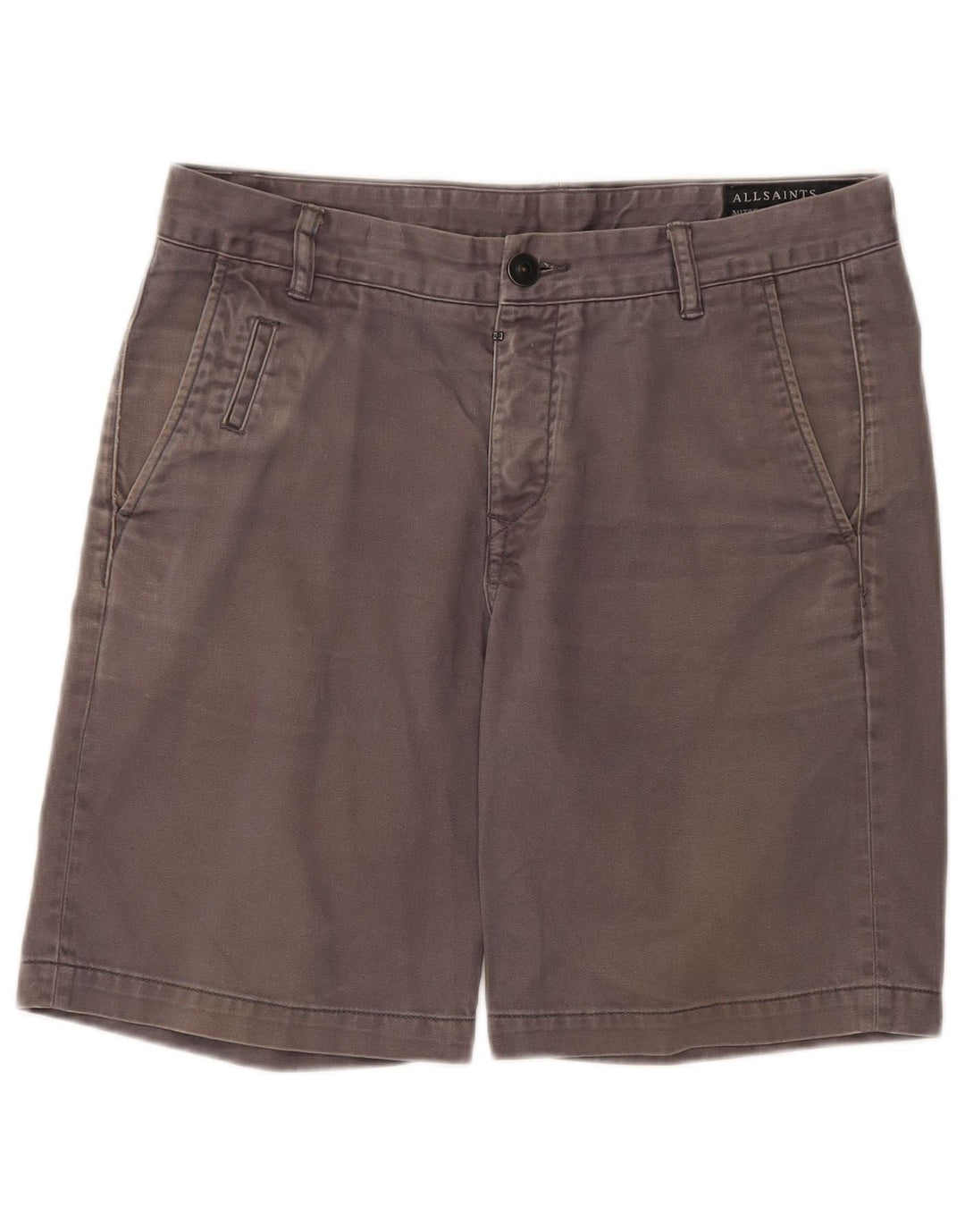 Męskie spodenki Chino All Saints W31 Średnioszare, bawełniane