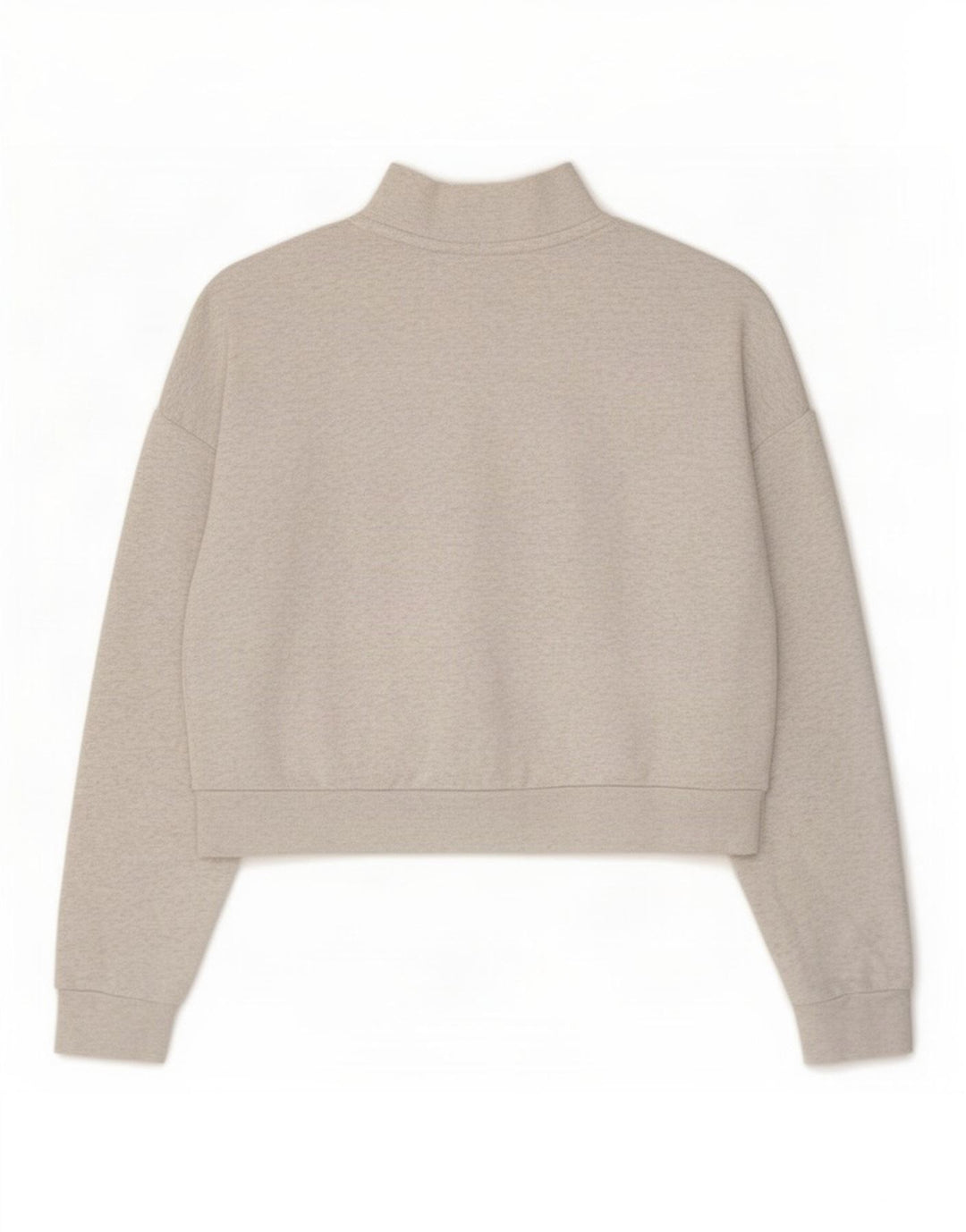 Damska bluza dresowa Nike Oversized Crop Zip Neck UK 14 Średnia szarość