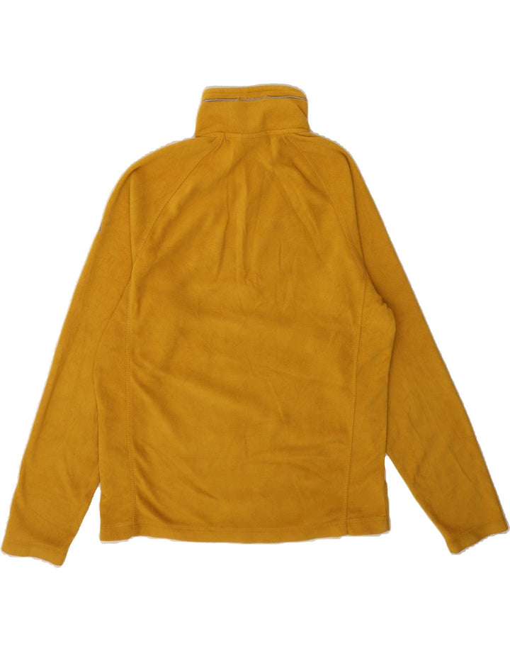 CRAGHOPPERS Mens Zip Neck Fleece Jumper Small Yellow Polyester Vintage CRAGHOPPERS and Second-Hand CRAGHOPPERS from Messina Hembry 
