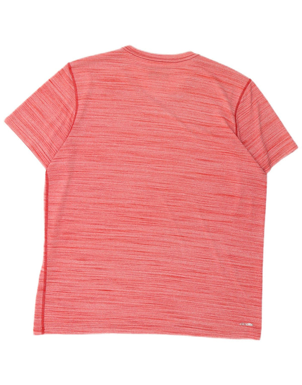 Adidas Męska koszulka Top XL z poliestru w czerwone paski