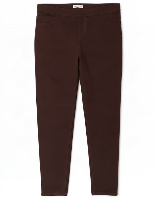 Marks & Spencer Damskie dżinsy Jegging UK 18 XL W36 L27 Brązowa bawełna