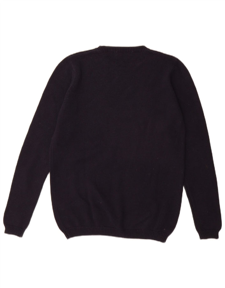 Marks & Spencer Męski sweter z okrągłym dekoltem, średni granat