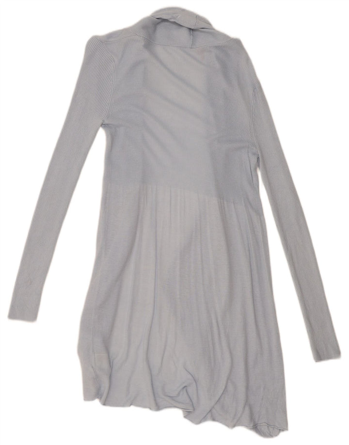 Damski sweter rozpinany o długim kroju Phase Eight UK 8 Small Blue Viscose