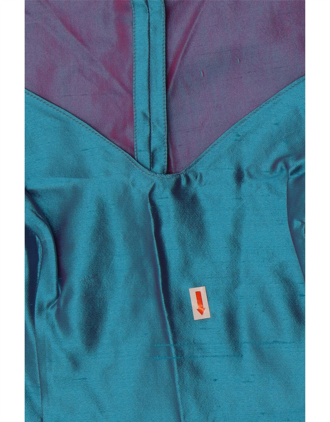 Damska bluzka bez rękawów Gai Mattiolo Crop IT 44 Średni niebieski jedwab