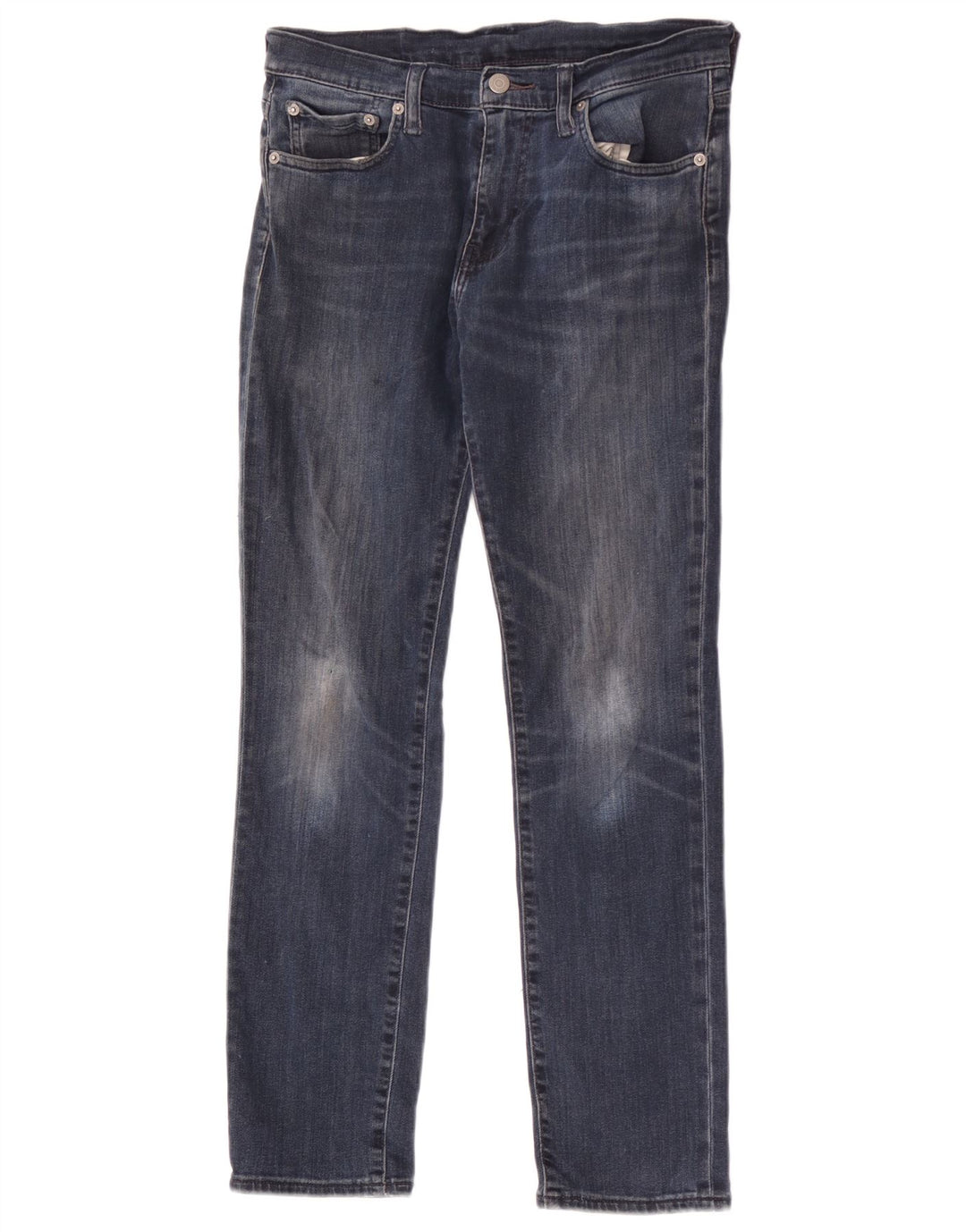 Damskie jeansy Levi's 512 Tapered W30 L30 Granatowa bawełna