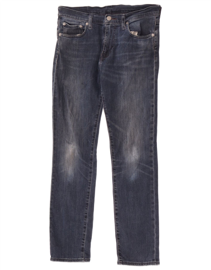 Damskie jeansy Levi's 512 Tapered W30 L30 Granatowa bawełna