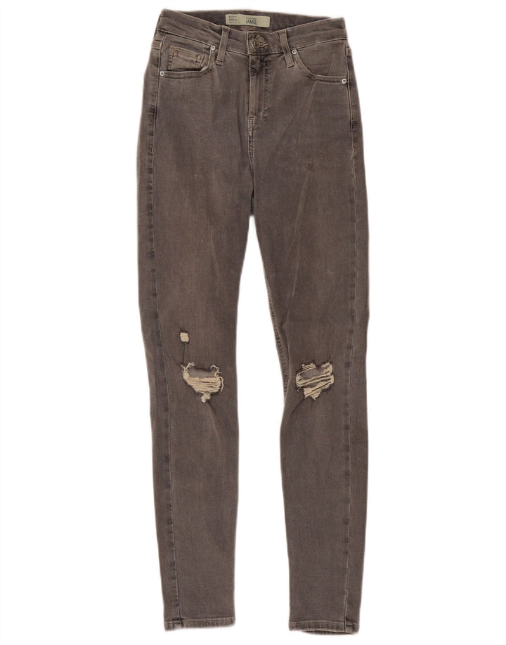 TOPSHOP Damskie jeansy skinny w trudnej sytuacji W26 L27 Szara bawełna