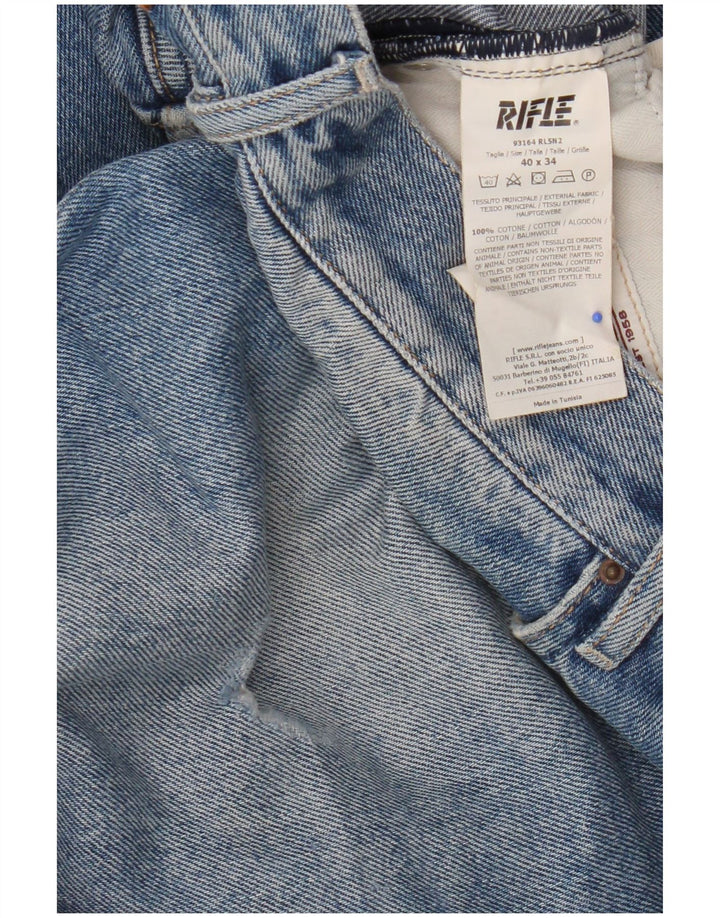 Męskie jeansy Rifle Slim W40 L34 Niebieskie bawełniane