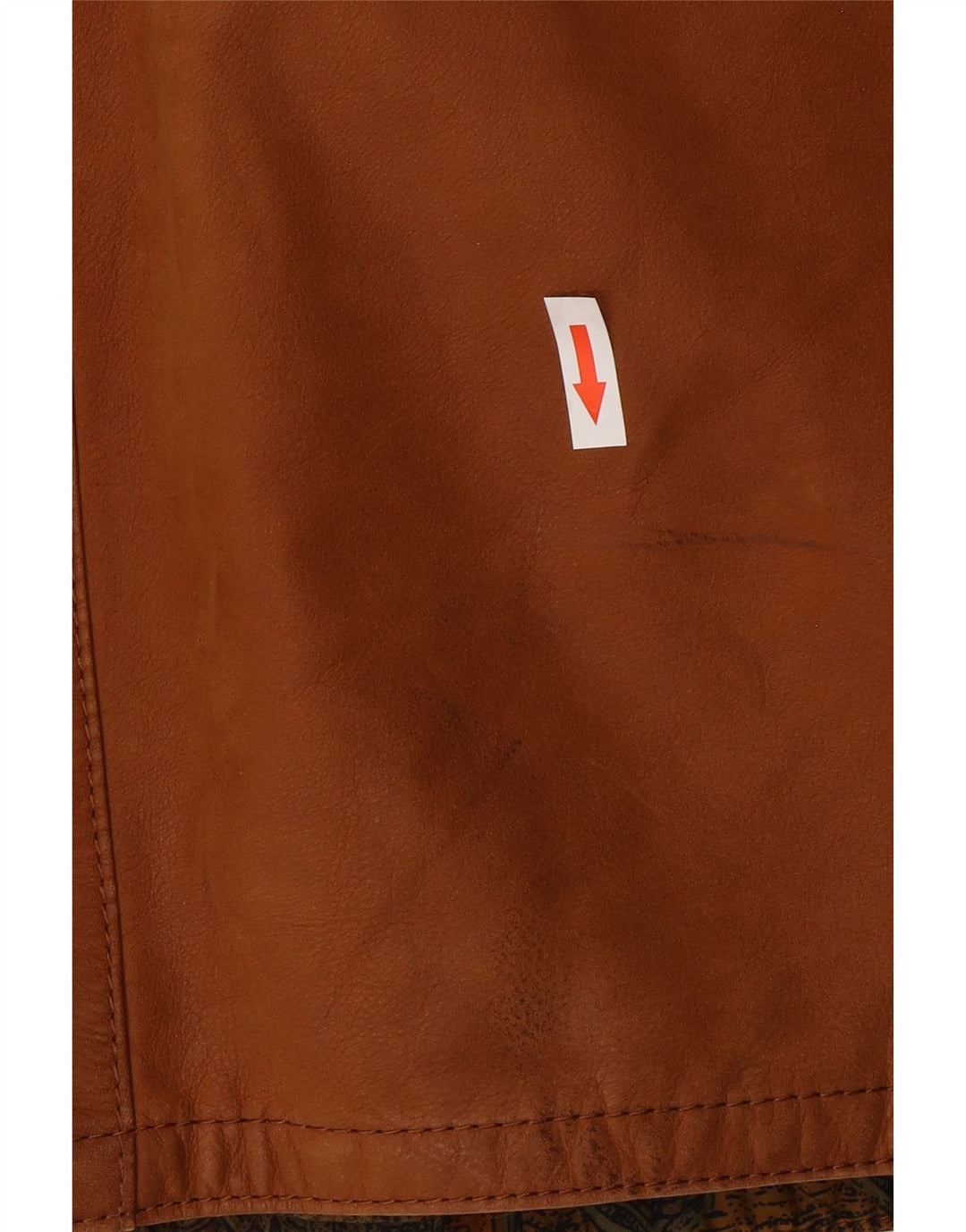 Vintage męska kurtka skórzana IT 54 2XL brązowa