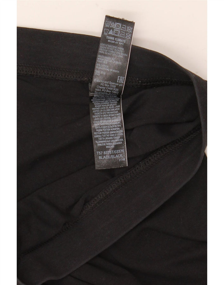 Legginsy damskie Marks & Spencer UK 20 2XL, czarne, bawełniane