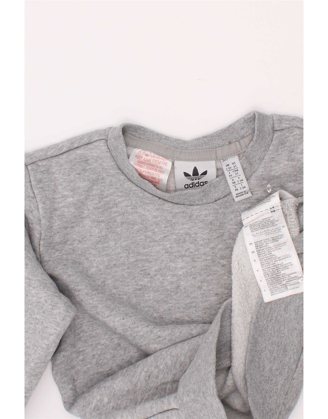 Bluza chłopięca Adidas 2-3 lata, szara bawełna