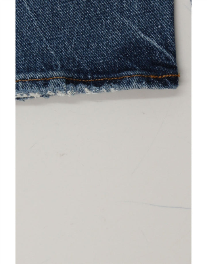 ABERCROMBIE & FITCH Męskie jeansy ze stretchem W31 L32 Niebieskie, bawełniane, lata 90.