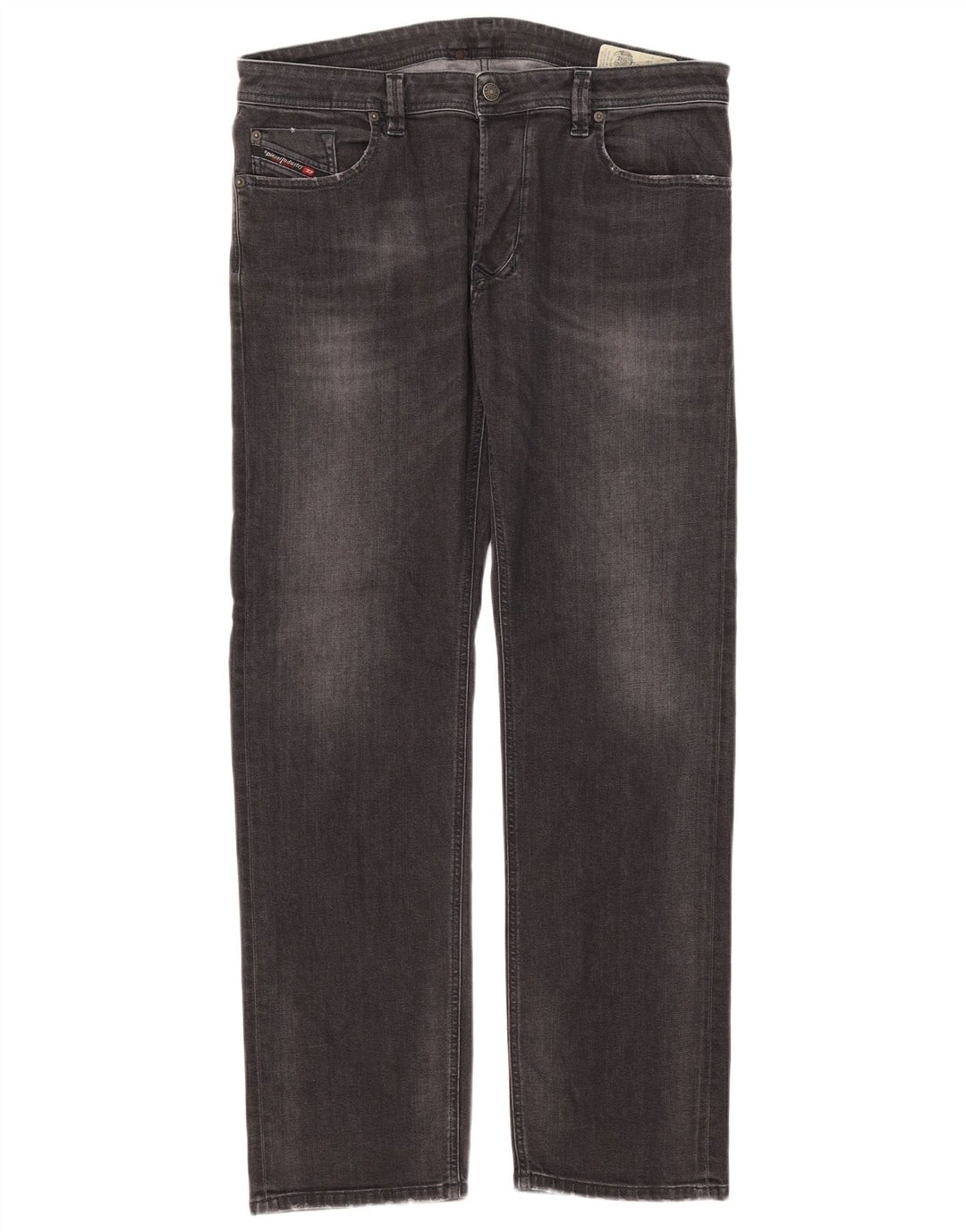 Diesel Męskie Larkee Regular Straight Jeans W38 L32 Szara bawełna