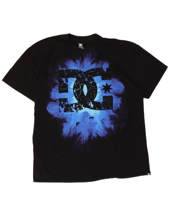 Męska koszulka z grafiką DC, góra XL, czarna, bawełniana