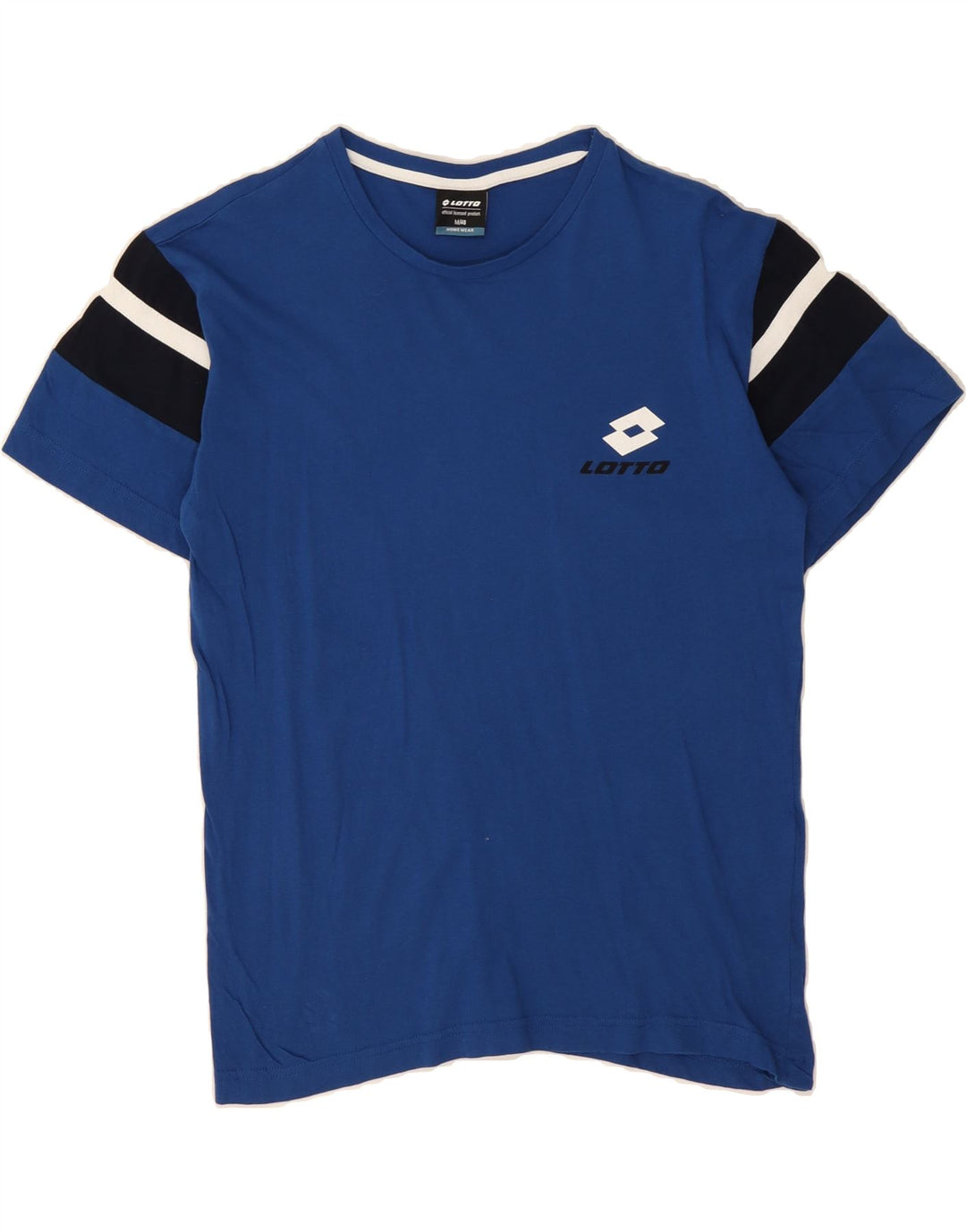 LOTTO Mens Graphic T-Shirt Top IT 48 Medium Blue Cotton Vintage Lotto and Second-Hand Lotto from Messina Hembry 