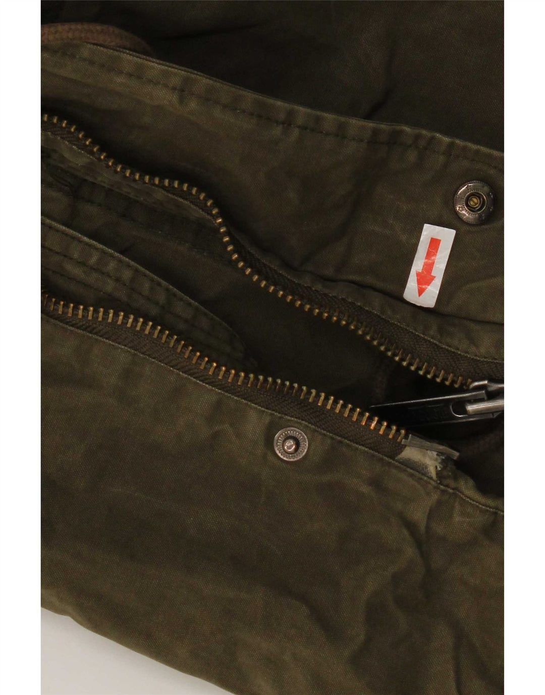 Męska kurtka parka z kapturem Bomboogie UK 42 XL, bawełna khaki
