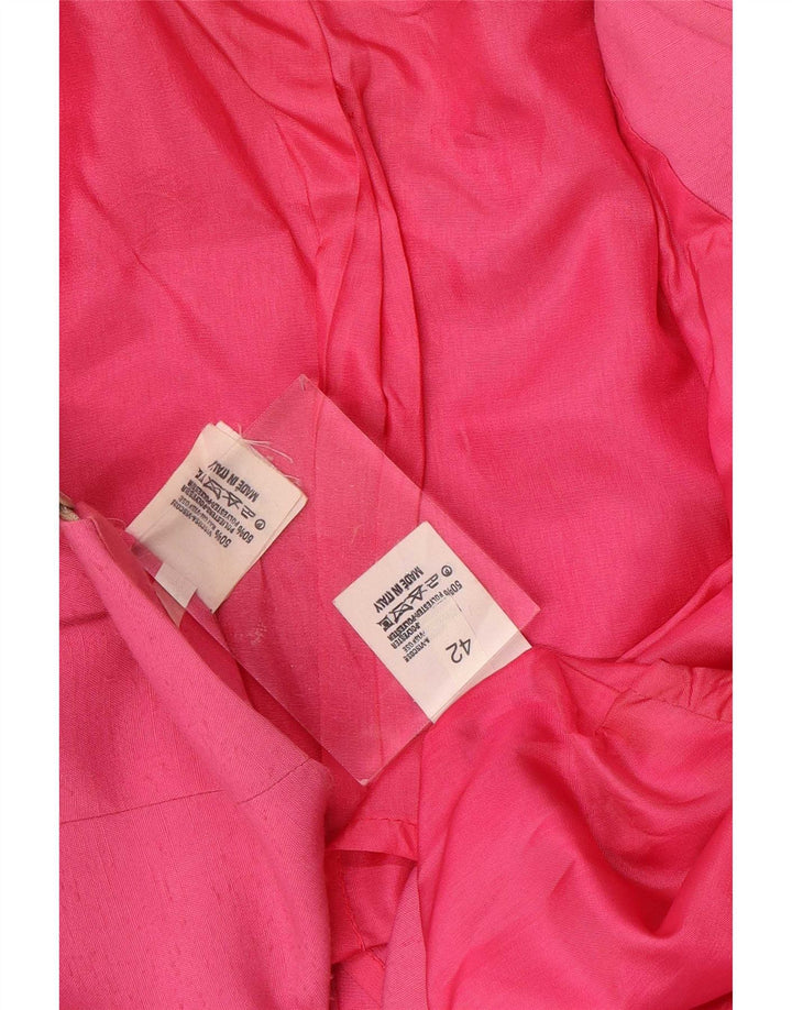 Dwuczęściowy zestaw spódnic damskich z krótkim rękawem w stylu vintage IT 42 Medium W26 Różowy