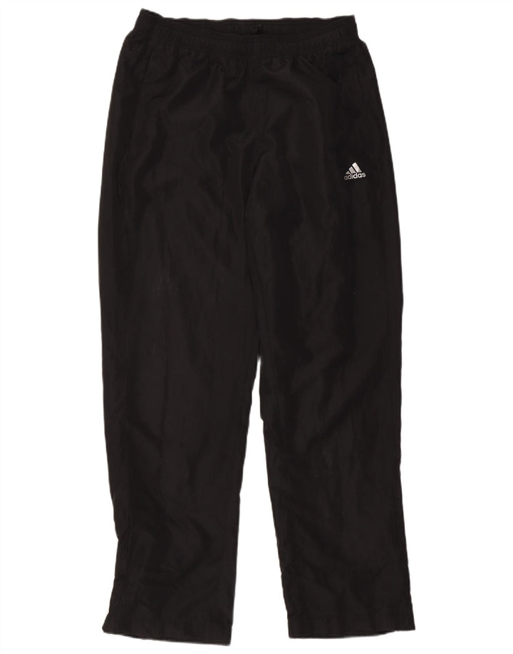Męskie spodnie dresowe ADIDAS Climalite UK 44/46, duże, czarne, poliestrowe