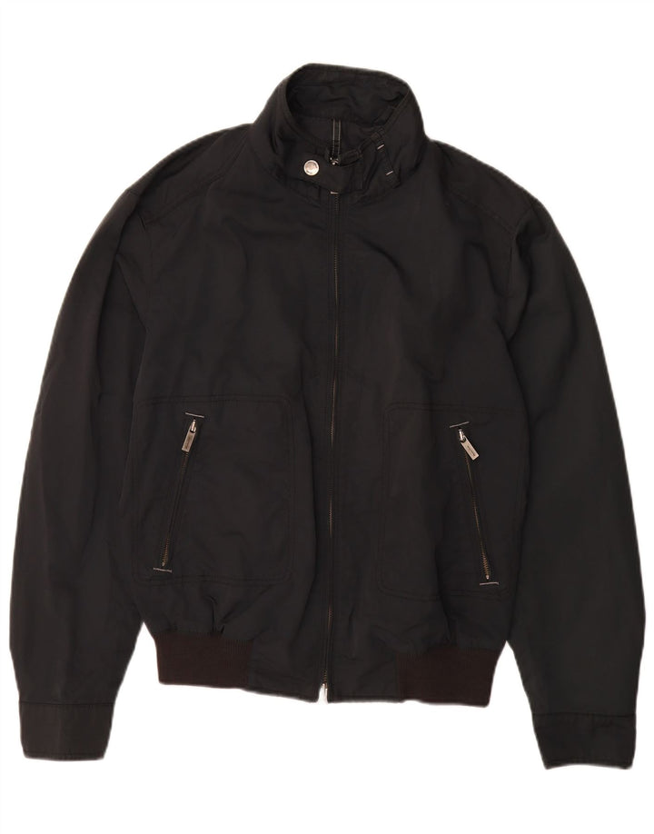 Męska kurtka bomberka Massimo Dutti UK 40, duża, czarna, poliakrylowa